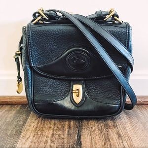 Vintage Dooney & Bourke Black Square Carrier Bag